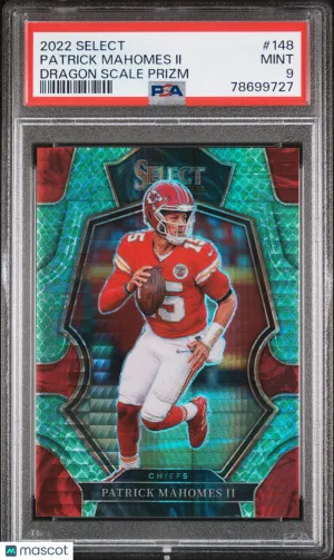 2022 Panini Select Patrick Mahomes II #148 PSA 9 front