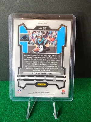 2023 Prizm Red Checkerboard Prizm Adam Thielen back