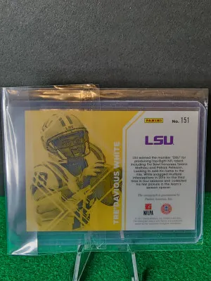2017 Donruss Colgate Tre'Davious White Rc Auto back