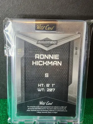 2023 Wildcard Alumination Ronnie Hickman back