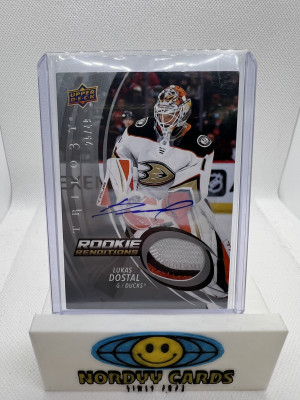 Lukas Dostal Rookie Renditions /49 patch Auto front