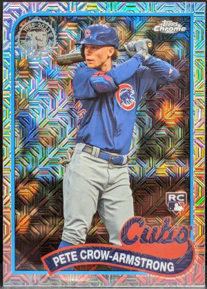 2024 Topps 1989 Topps Silver Pack #T89C-86 Pete Crow-Armstrong Cubs Mojo [419|T89C-86] front