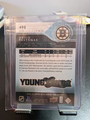 2014-15 Series Two Young Guns David Pastrnak back