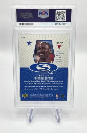 1998 Upper Deck Starquest “Blue” Michael Jordan PSA 10 back