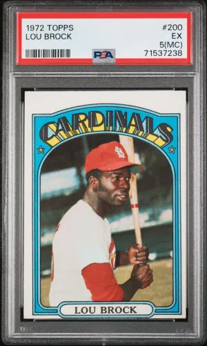 1972 Topps Lou Brock front