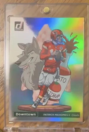 PATRICK MAHOMES 2023 Donruss Football DOWNTOWN CASE HIT SSP!!! Chiefs!!!!!!!!! front