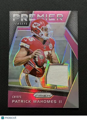 Patrick Mahomes 2017 Panini Prizm Pink Premier Jersey Relic SP Rookie Card RC front