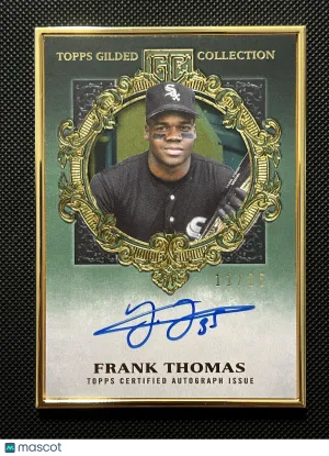 Frank Thomas 2022 Topps Chrome Gilded Gold Frame Auto Chicago White Sox HOF /25 front