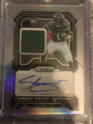 2022 Panini Prizm Ahmad “Sauce” Gardner 58/99 front