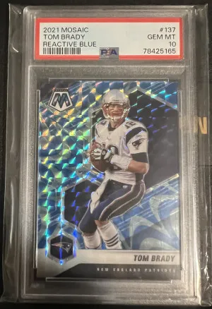 Tom Brady Mosaic PSA 10 front