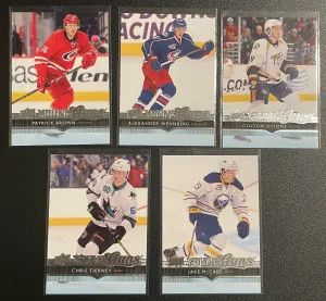 2014-15 Upper Deck Young Guns Lot (5) Brown Wennberg Sissons Tierney McCabe front