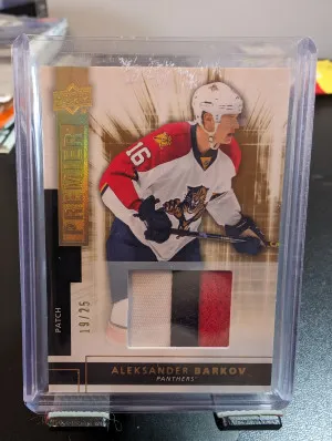 2014-15 UD Premier Patch /25 Alexander Barkov front