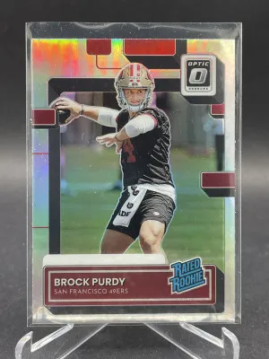 2022 Donruss Optic BROCK PURDY Rated Rookie Silver Holo Prizm RC front