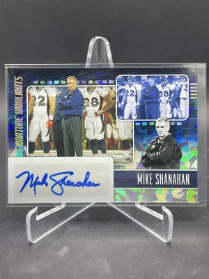 2021 Score Signature Highlights Mike Shanahan Auto #SH27 front