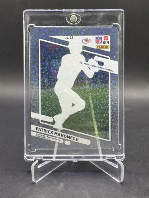 2021 Donruss Clearly Holo Gold #21 Patrick Mahomes II 1/5 SSP MVP Rare back