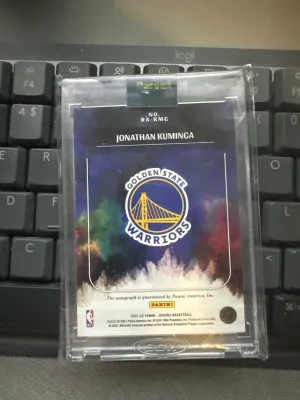 Jonathan Kuminga origins rookie on card auto back