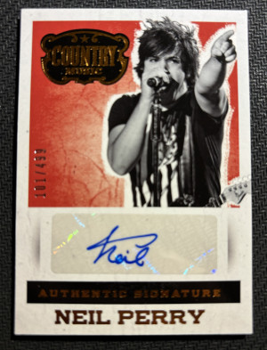 2014 Panini Country Music Neil Perry Autograph 101/499 front