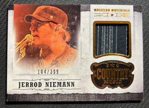 2014 Panini Country Music Jerrod Niemann Memorabilia 104/399 front
