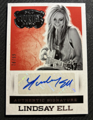 2014 Panini Country Music Lindsay Ell Autograph 78/99 front