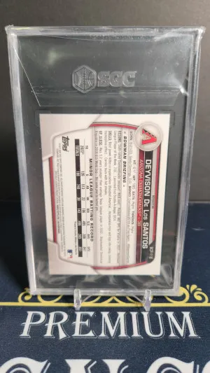 2023 Bowman Chrome Deyvison De Los Santos Lunar Glow SGC 10 back