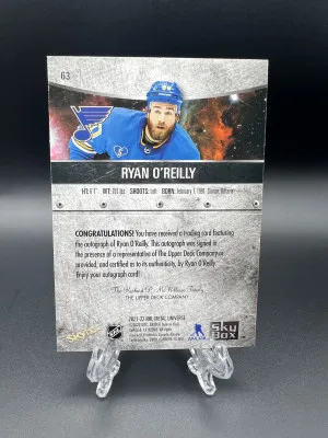 Ryan O'Reilly Skybox Metal Silver Auto back