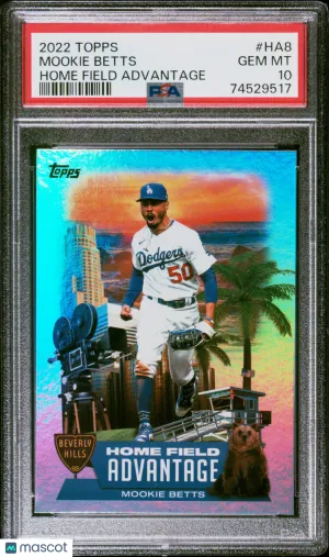 2022 Topps Home Field Advantage Mookie Betts #HA8 CASE HIT - SP PSA 10 front