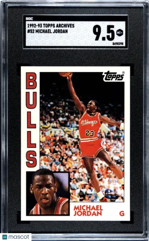 1992-93 Topps Archives Michael Jordan #52 SGC 9.5 front