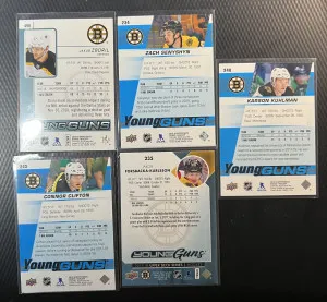Boston Bruins Young Guns Lot RC back