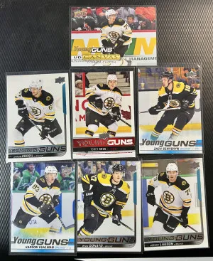 Boston Bruins Young Guns Lot (7) RC front