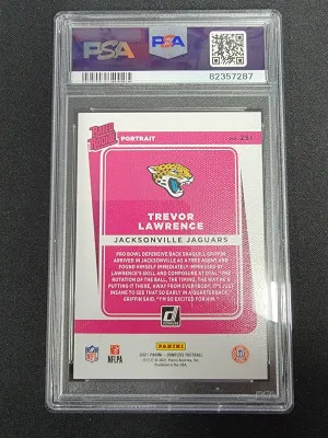 2021 Donruss Trevor Lawrence Portrait back