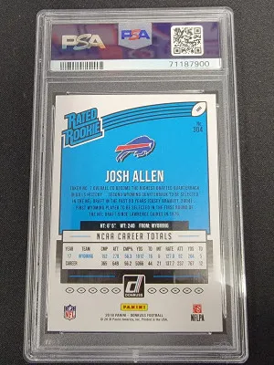 2018 Donruss Josh Allen Rated Rookie back
