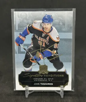 2014-2015 John Tavares The Cup Signature Renditions Autograph Auto front