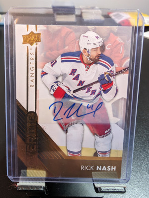 2016-17 Overtime Gold Auto Rick Nash front