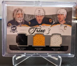 2011-12 The Cup Trios /25, Thomas/Krejci/Chara front