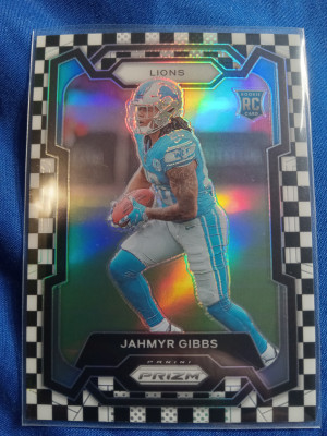 Jahmyr Gibbs Prizm Checkerboard No.331 front