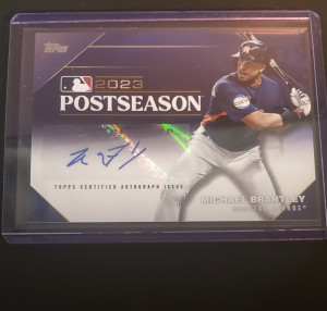 Michael Brantley topps chrome 2024 PPA-mb # /50 front