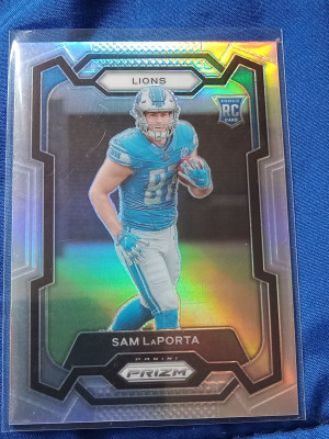 SILVER PRIZM SAM LAPORTA  #332 front