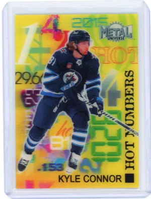 Kyle Connor Skybox Metal Universe Hot Numbers front