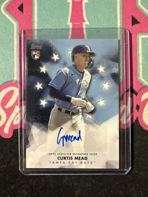 2024 Topps Baseball Stars Rookie Autograph RC Auto Curtis Mead RAYS front