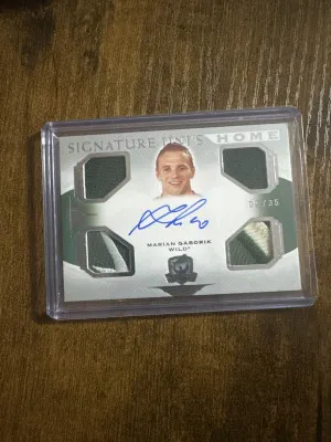 Marian gaborik signature uni from the 20/21 cup patch auto 2/35 front