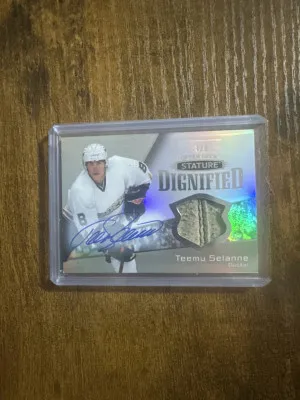 Teemu Selanne stature auto mem card 3/9 front