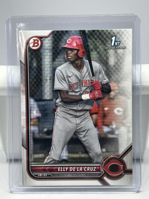 Elly De La Cruz Rookie Card 2022 Bowman 1st Paper Prospects #BP-50 Reds front
