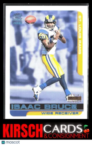 Isaac Bruce 2000 Pacific Paramount #193 Platinum Blue #/75 St. Louis Rams front