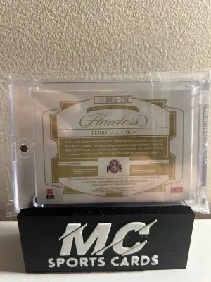 2023 Terry Mclaurin Flawless Colligate Patch Auto /20 back