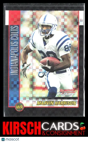 Marvin Harrison 2002 Bowman Chrome #74 Xfractors #/250 Indianapolis Colts front