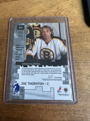 1999 In The Game Auto Joe Thornton back
