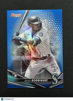 Julio Rodriguez 2022 Bowman Best BLUE Refractor Rookie /150 Mariners #23 C48 front