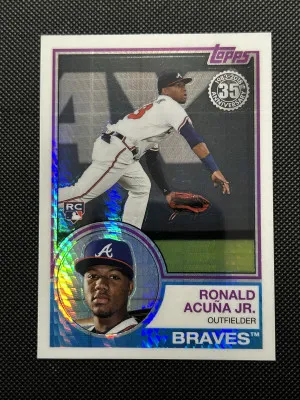 Ronald Acuna Jr. 2018 Topps Silver Pack Chrome #101 RC front
