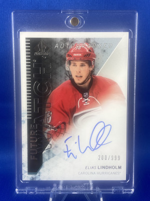 Elias Lindholm 2013-14 SP Authentic Future Watch Auto 200/999 RC NM-MT front