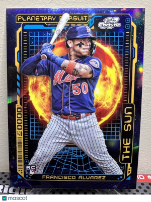 2023 Topps Cosmic Chrome Francisco Alvarez Planetary Pursuits - Sun Rookie RC front